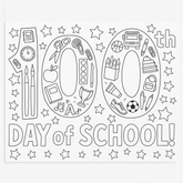 100th Day of School Coloring Pages